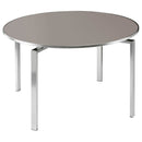 Barlow Tyrie Mercury Dining Table 120 (ronde Ø120cm) Plateau en verre Platinum Glass 