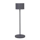 Blomus Farol Lampe de table sans fil LED USB H:33,5cm Warm gray 