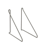 Blomus Panola Lot de 2 fixations murales pour étagère murale Steel Gray 
