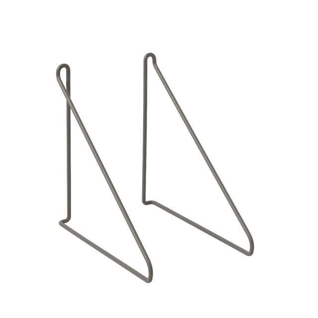 Blomus Panola Lot de 2 fixations murales pour étagère murale Steel Gray 