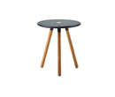 Cane-line Area Table basse - Tabouret Ø 40cm H:46.5cm (11009) Teak (teck) et Lava grey Aluminium 
