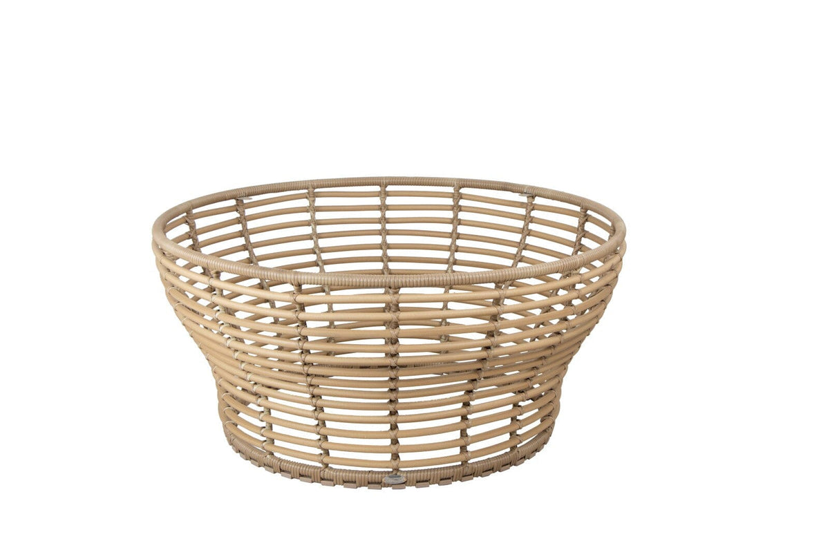 Cane-line Basket Structure Table basse Ø95cm, Plateau en sus (53202) Natural (Résine tressée, Cane-line Weave) 
