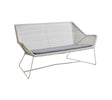 Cane-line Breeze Canapé 2 places, coussin en sus (5567) White grey (Résine tressée, Cane-line Weave) 