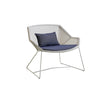 Cane-line Breeze Fauteuil Club Lounge, coussins en sus (5468) White grey (Résine tressée, Cane-line Weave) 