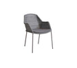 Cane-line Breeze Fauteuil repas empilable, coussins en sus (5464) Light grey (Résine tressée, Cane-line Weave) 
