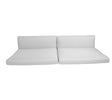 Cane-line Connect Set de coussins pour Canapé 3 places (5592) White (Tissu Cane-line Natté) 