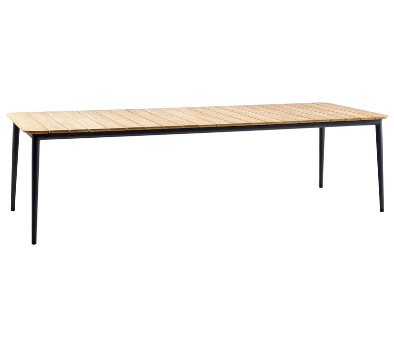 Cane-line Core Table repas 274x90cm (50129) Lava grey (Aluminium) Plateau teck 