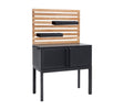 Cane-line Drop Kitchen Cuisine petit Single Module avec 2 armoires 100cm (3549) Lava grey (Aluminium) 