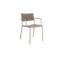 Cane-line Less Soft rope Fauteuil repas empilable (11430) Taupe (Aluminium) - Taupe (Cane-line Soft Rope) 