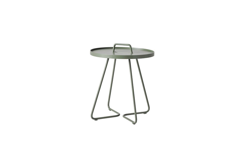 Cane-line On-the-move Side Table Small Ø 44cm H:54cm (5065) Dusty Green 