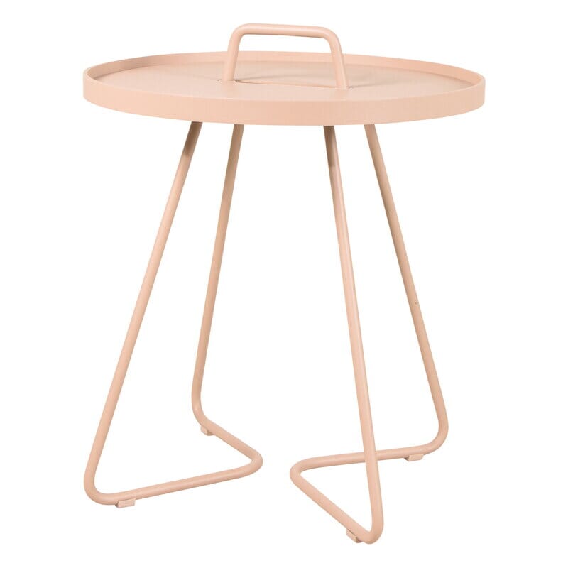 Cane-line On-the-move Side Table Small Ø 44cm H:54cm (5065) Light rose 