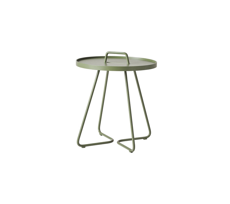 Cane-line On-the-move Side Table Small Ø 44cm H:54cm (5065) Olive green 