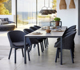 Cane-line Peacock Rope Fauteuil repas avec pieds en aluminium INDOOR (5454), coussin en sus 