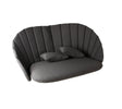 Cane-line Peacock Set de coussins pour Canapé 2 places (5558) Dark grey (Tissu Cane-line Focus) 