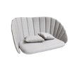 Cane-line Peacock Set de coussins pour Canapé 2 places (5558) Light grey (Tissu Cane-line Natté) 
