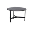 Cane-line Twist Coffee Piètement pour Table basse medium Ø 70cm H:41cm, plateau en sus (5011) Lava grey (Aluminium) 
