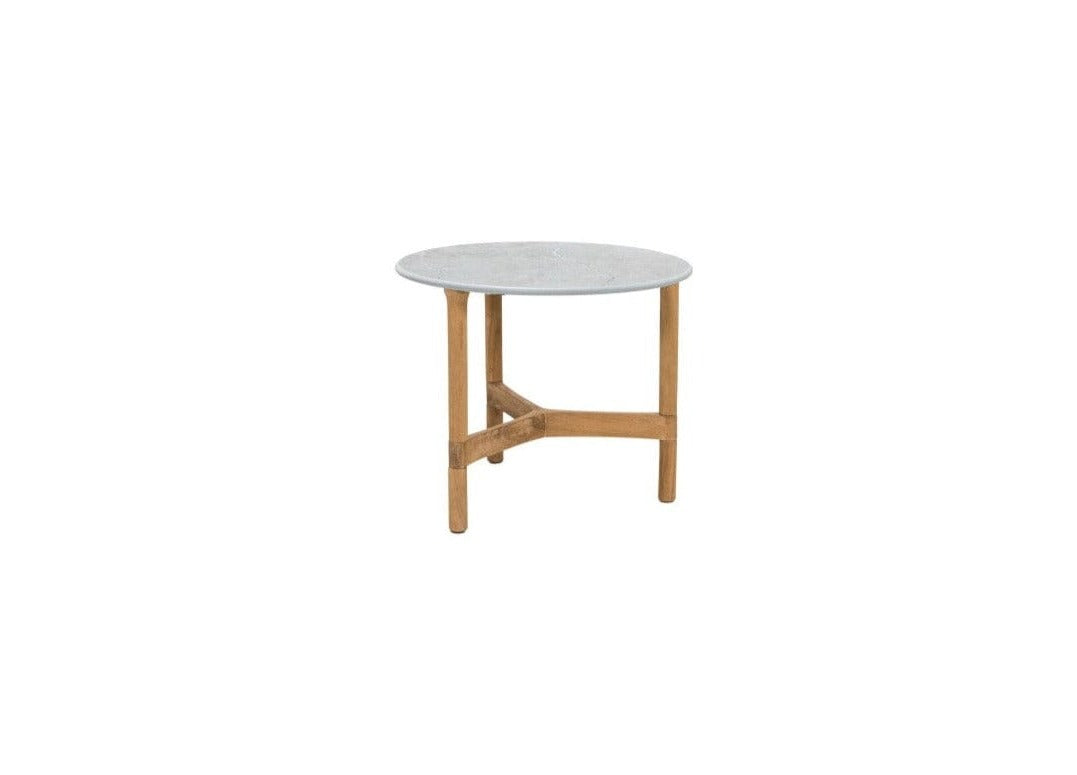 Cane-line Twist Coffee Piètement teak pour Table basse Small Ø 45cm H:37cm, plateau en sus (5010T) 