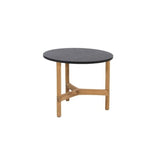 Cane-line Twist Coffee Piètement teak pour Table basse Small Ø 45cm H:37cm, plateau en sus (5010T) 
