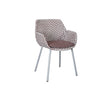 Cane-line Vibe Fauteuil repas (5406), coussin en sus Light grey/Bordeaux/Dusty rose (Résine tressée, Cane-line Weave) 