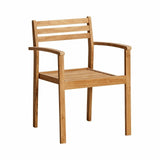 Cinas Oxford Fauteuil repas empilable Teck 