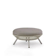Dedon Ahnda Footstool / Tabouret / Repose-pieds, Coussin en sus White Quartz 106 