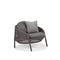 Dedon Ahnda Lounge chair, coussins en sus Graphite 108 
