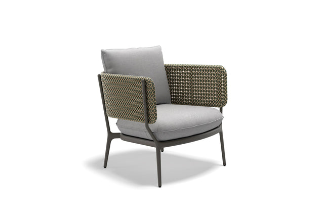 Dedon Bellemonde Fauteuil club Lounge Black Pepper 317 + Pine 180 