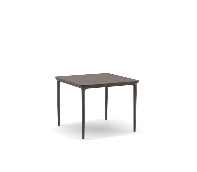 Dedon Bellemonde Table repas S, 95x95cm, avec plateau mineral composite Ebony 203 