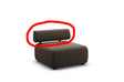 Dedon Brixx Sofa Module S, avec dossier 