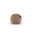 Dedon Dala Base Stool Ø46cm, H: 44cm, coussin en sus Cuba 166 