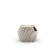 Dedon Dala Set Side Table / Table d'appoint Ø46cm, H: 44cm, avec plateau en verre Ibiza 167 