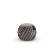 Dedon Dala Set Side Table / Table d'appoint Ø46cm, H: 44cm, avec plateau en verre Rioja 164 
