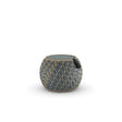 Dedon Dala Set Side Table / Table d'appoint Ø46cm, H: 44cm, avec plateau en verre Ubud 165 
