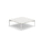 Dedon Izon Set Coffee Table 80x80cm, avec plateau mineral composite Talc Talc 343 