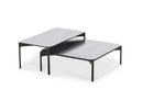 Dedon Izon Set Coffee Table 90x50cm, avec plateau en mineral composite Lava 