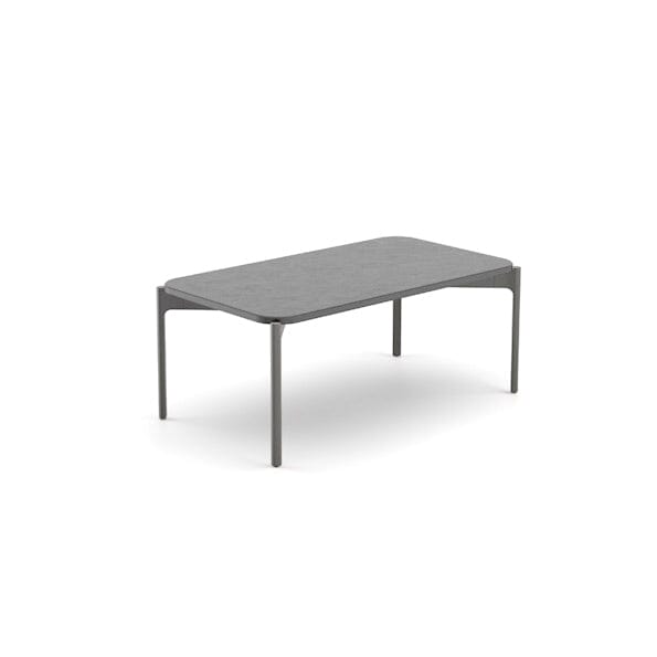 Dedon Izon Set Coffee Table 90x50cm, avec plateau en mineral composite Lava Lava 344 