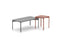 Dedon Izon Set Side Table / Table d'appoint 39x39cm, avec glass plateau en Terracotta 