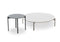 Dedon Izon Set Side Table / Table d'appoint 39x39cm, avec plateau HPL Black Pepper 
