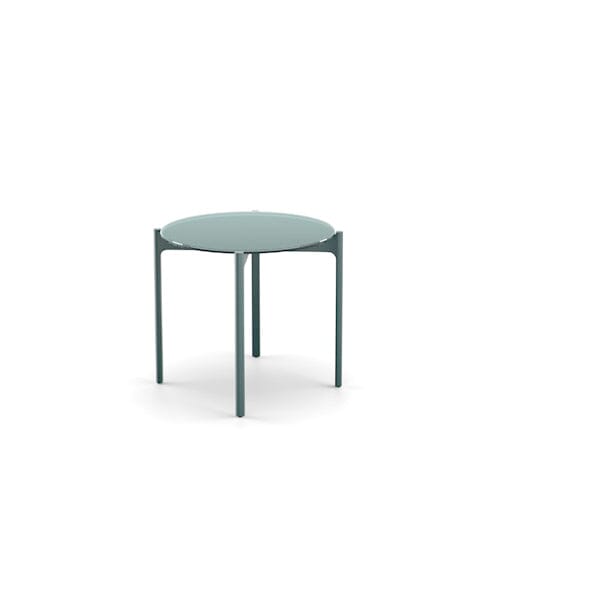 Dedon Izon Set Side Table / Table d'appoint Ø54,5cm, avec glass plateau en Nori Nori 133 