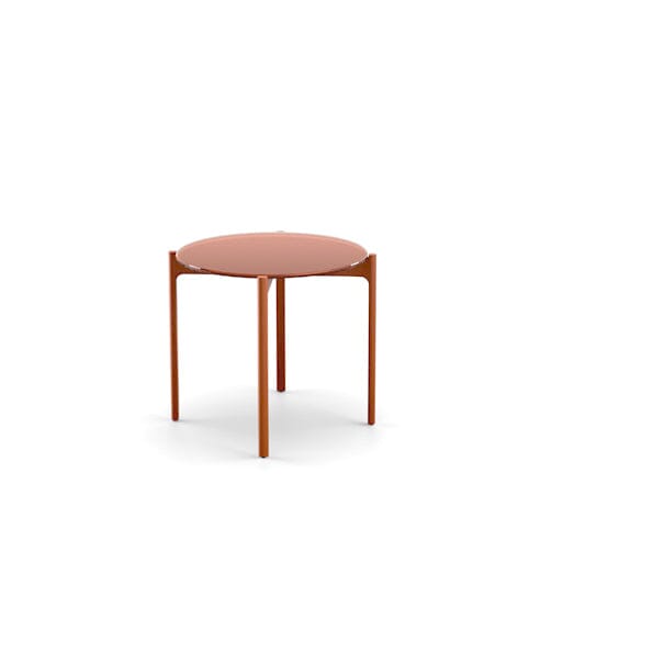 Dedon Izon Set Side Table / Table d'appoint Ø54,5cm, avec glass plateau en Terracotta Terracotta 084 