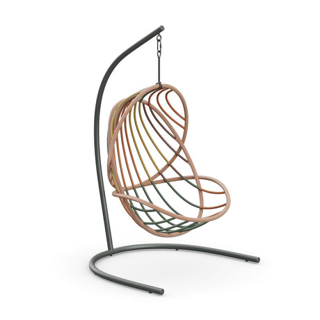 Dedon Kida Set Hanging Lounge chair avec Base, coussin en sus 