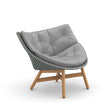 Dedon Mbrace Lounge chair, Coussins en sus Baltic 141 