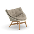 Dedon Mbrace Lounge chair, Coussins en sus Sea Salt 135 