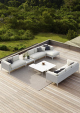 Dedon Mu 4-seater / Canapé 4 places, Coussins en sus 