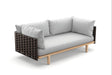 Dedon Sealine 2-seater / Canapé 2 places, Coussins en sus Titan 211 