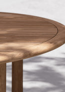 Dedon Tibbo Table repas Ø150cm, avec Parasol hole 