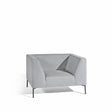 Diphano Coast Fauteuil Club lounge Lava AF10 + Tissu Silver C704 