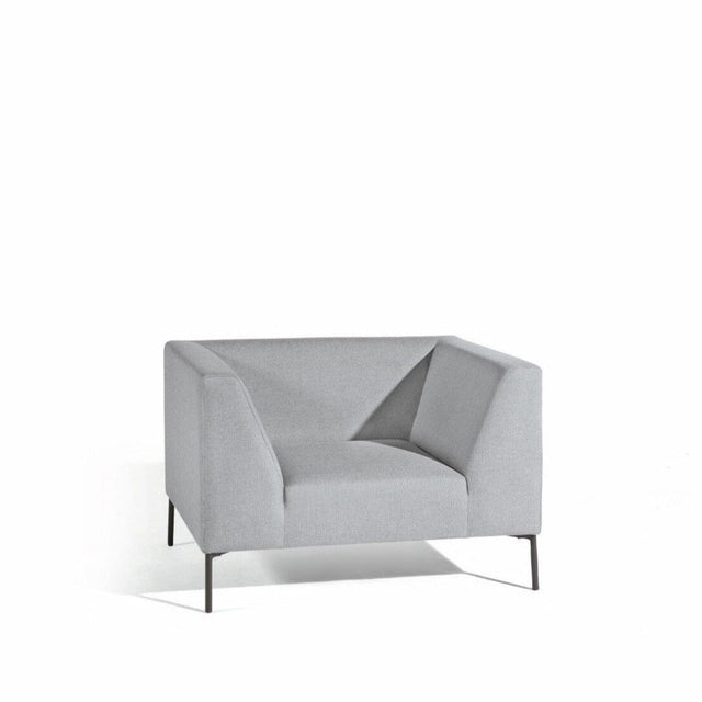 Diphano Coast Fauteuil Club lounge Lava AF10 + Tissu Silver C704 