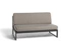 Diphano Landscape-Teak Large middle Seat avec teck - Set de coussins inclus Lava AF10 + Teck Naturel + Tissu Brown mêlé C551 