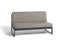 Diphano Landscape-Teak Large middle Seat avec teck - Set de coussins inclus Lava AF10 + Teck Naturel + Tissu Brown mêlé C551 